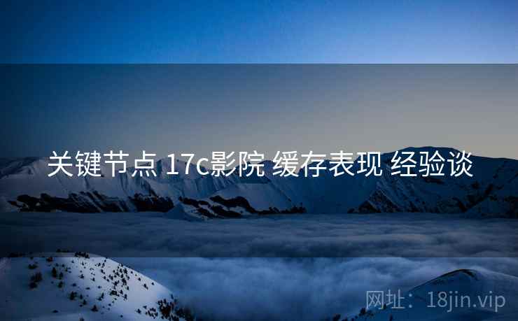 关键节点 17c影院 缓存表现 经验谈  第1张