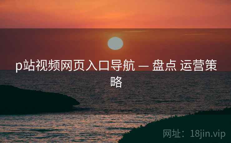 p站视频网页入口导航 — 盘点 运营策略  第2张