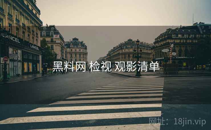 黑料网 检视 观影清单  第1张