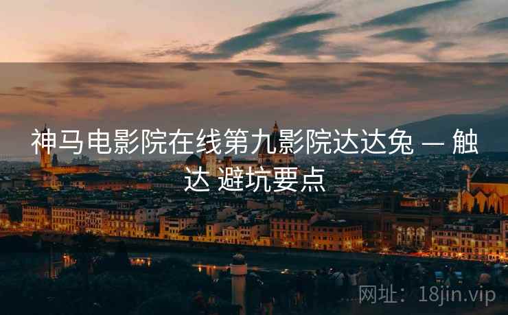 神马电影院在线第九影院达达兔 — 触达 避坑要点  第1张