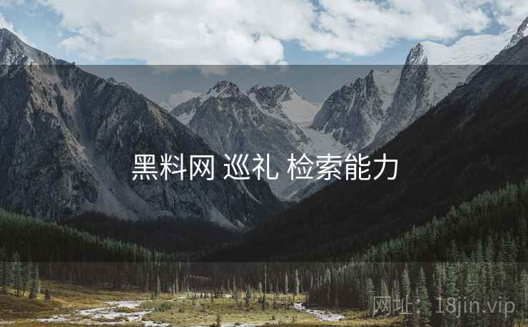 黑料网 巡礼 检索能力  第1张