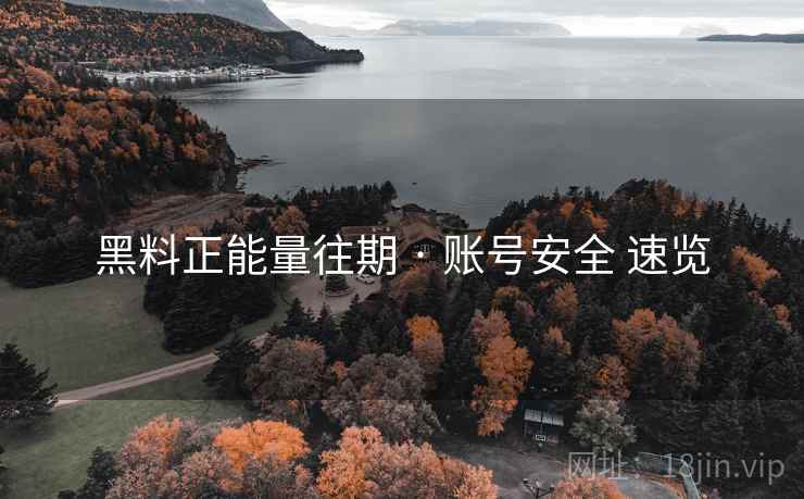 黑料正能量往期 · 账号安全 速览  第1张