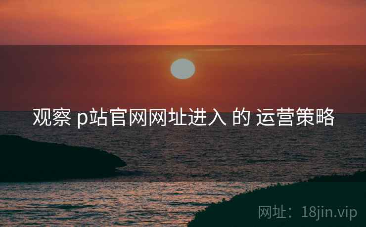 观察 p站官网网址进入 的 运营策略  第1张