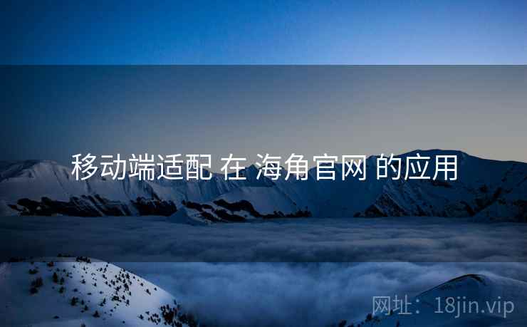 移动端适配 在 海角官网 的应用  第1张