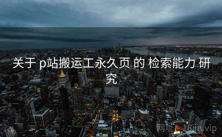 关于 p站搬运工永久页 的 检索能力 研究  第1张