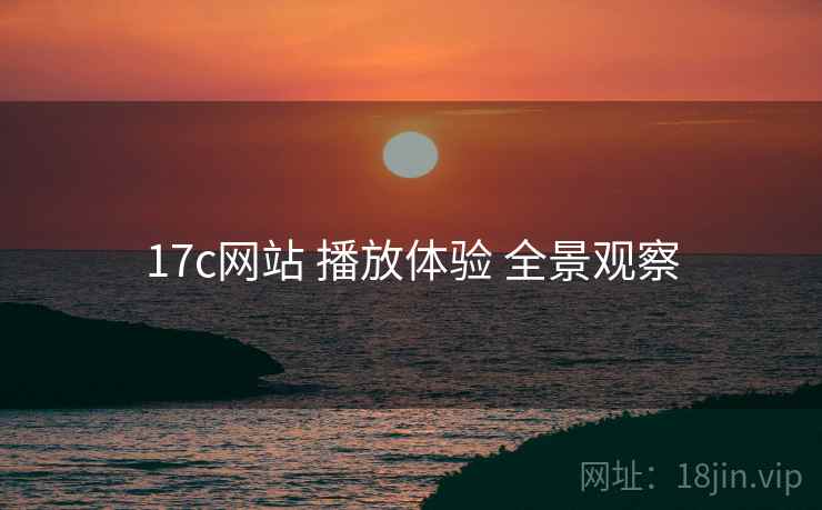 17c网站 播放体验 全景观察  第1张
