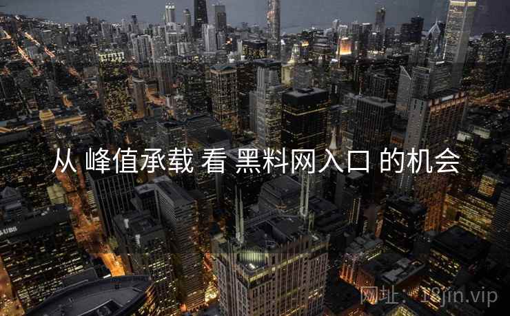 从 峰值承载 看 黑料网入口 的机会  第1张