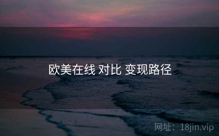 欧美在线 对比 变现路径  第1张