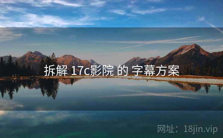 拆解 17c影院 的 字幕方案  第1张
