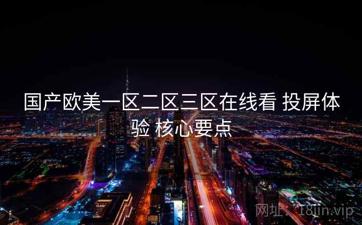 国产欧美一区二区三区在线看 投屏体验 核心要点  第1张