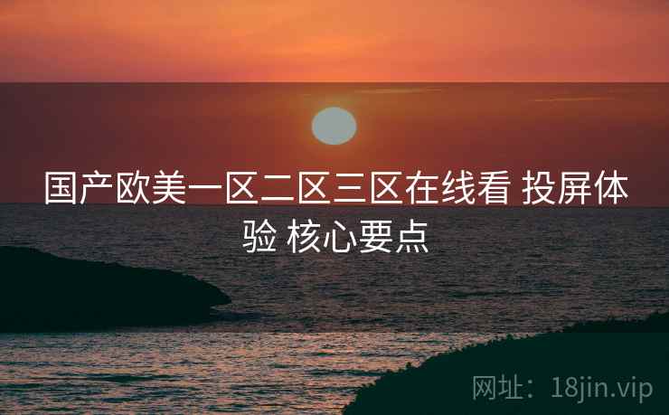 国产欧美一区二区三区在线看 投屏体验 核心要点  第2张