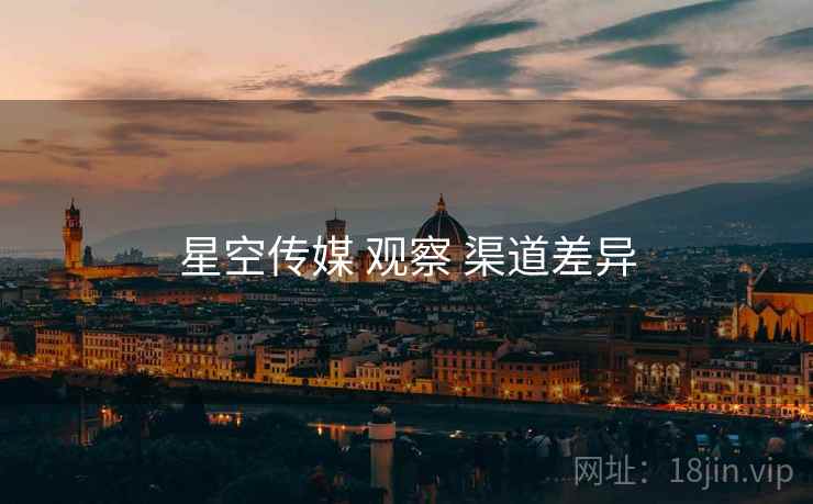 星空传媒 观察 渠道差异  第1张
